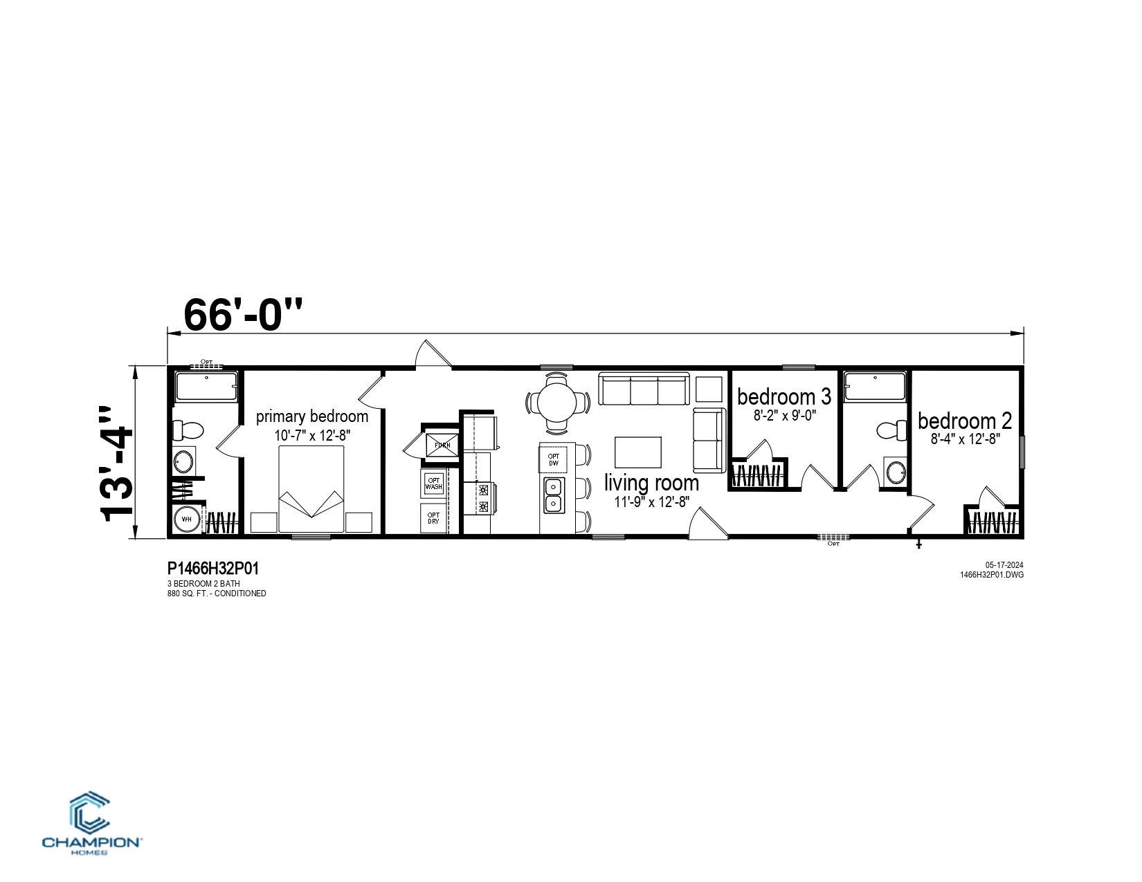 CHPR-1466H32P01 floor plan