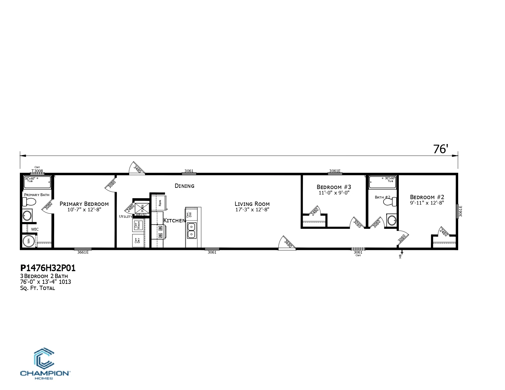 CHPR-1476H32P01 floor plan