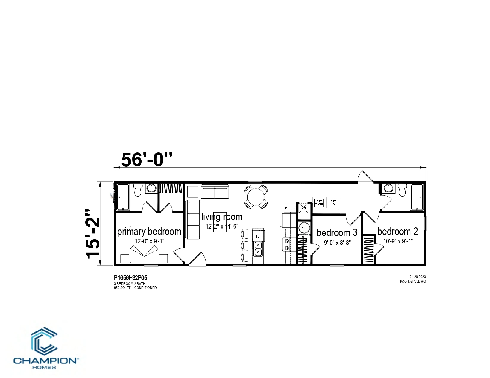 CHPR-1656H32P05 floor plan