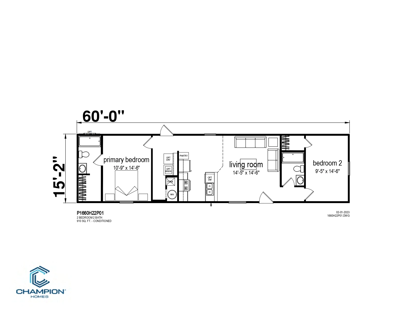CHPR-1660H22P01 floor plan