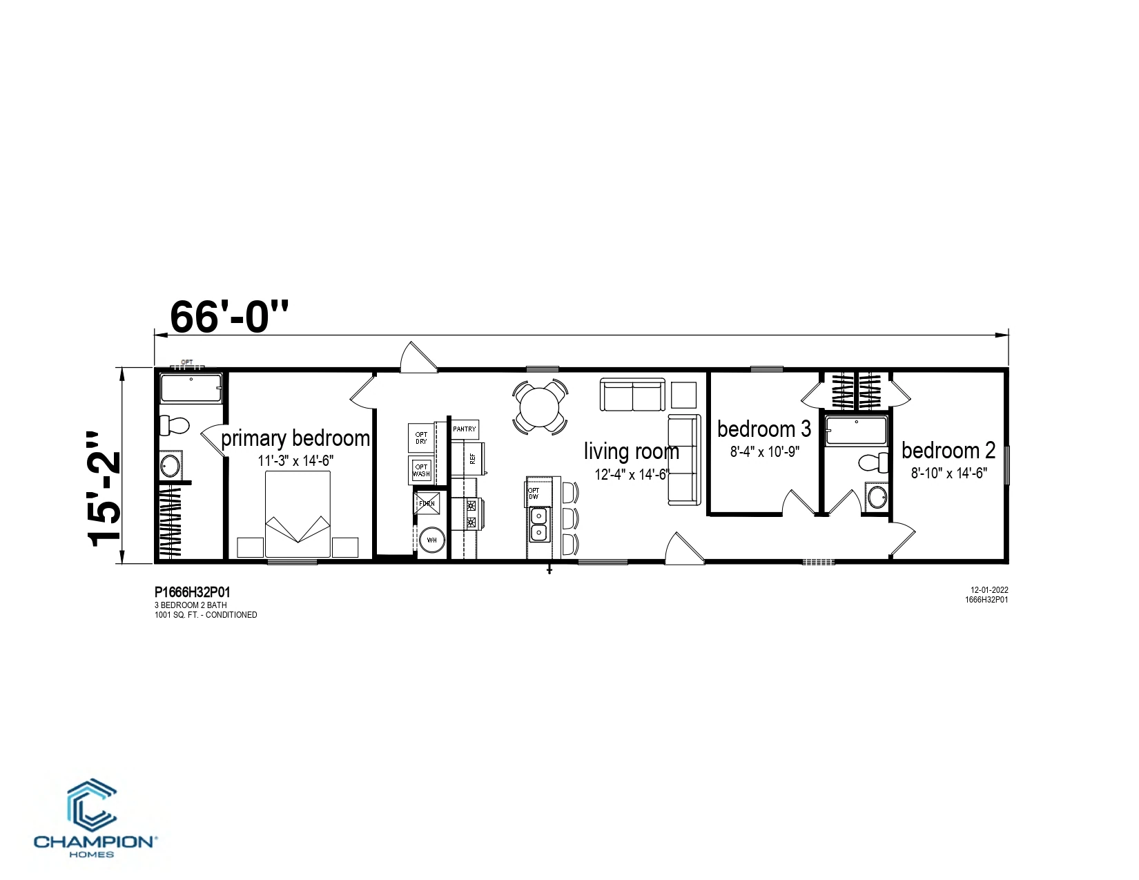 CHPR-1666H32P01 floor plan