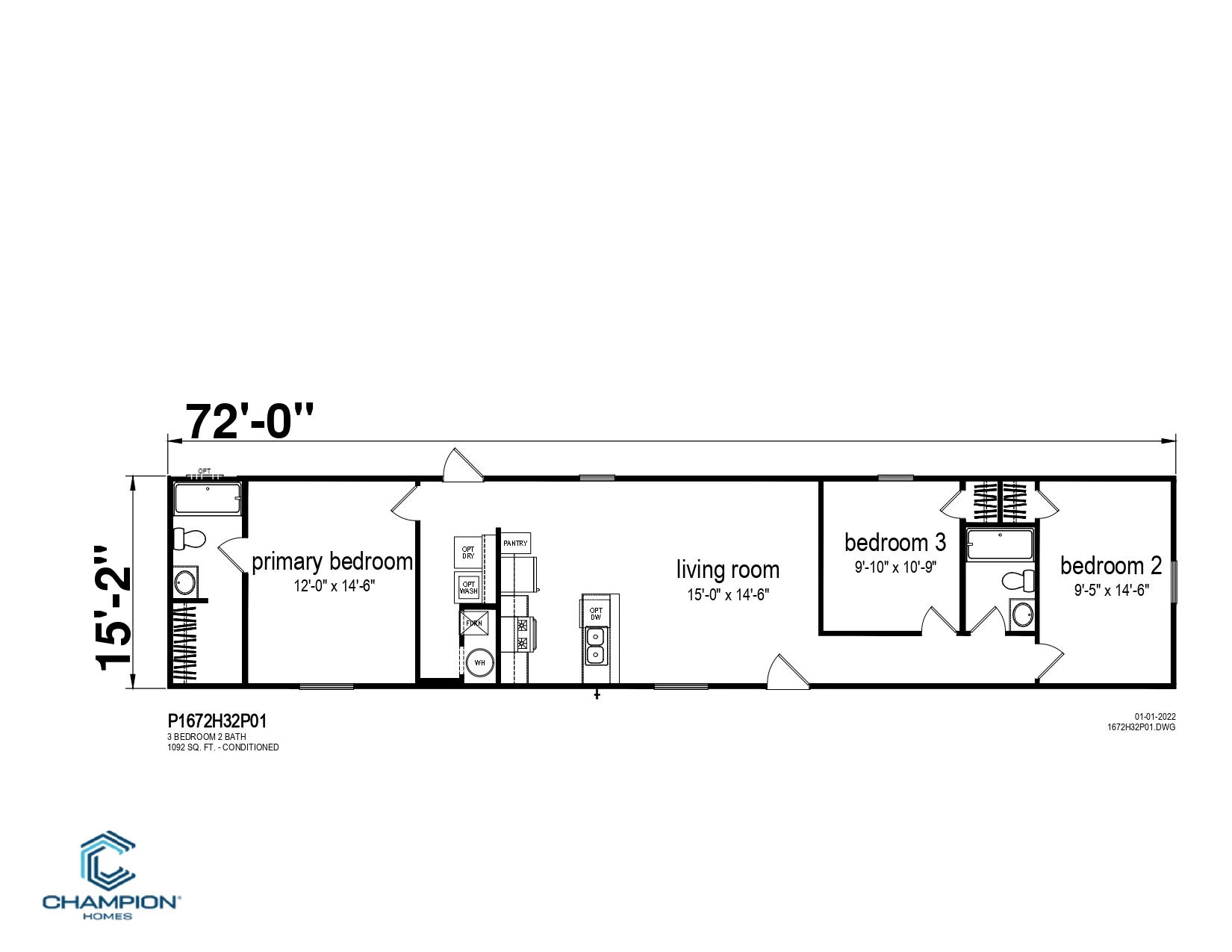 CHPR-1672H32P01 floor plan