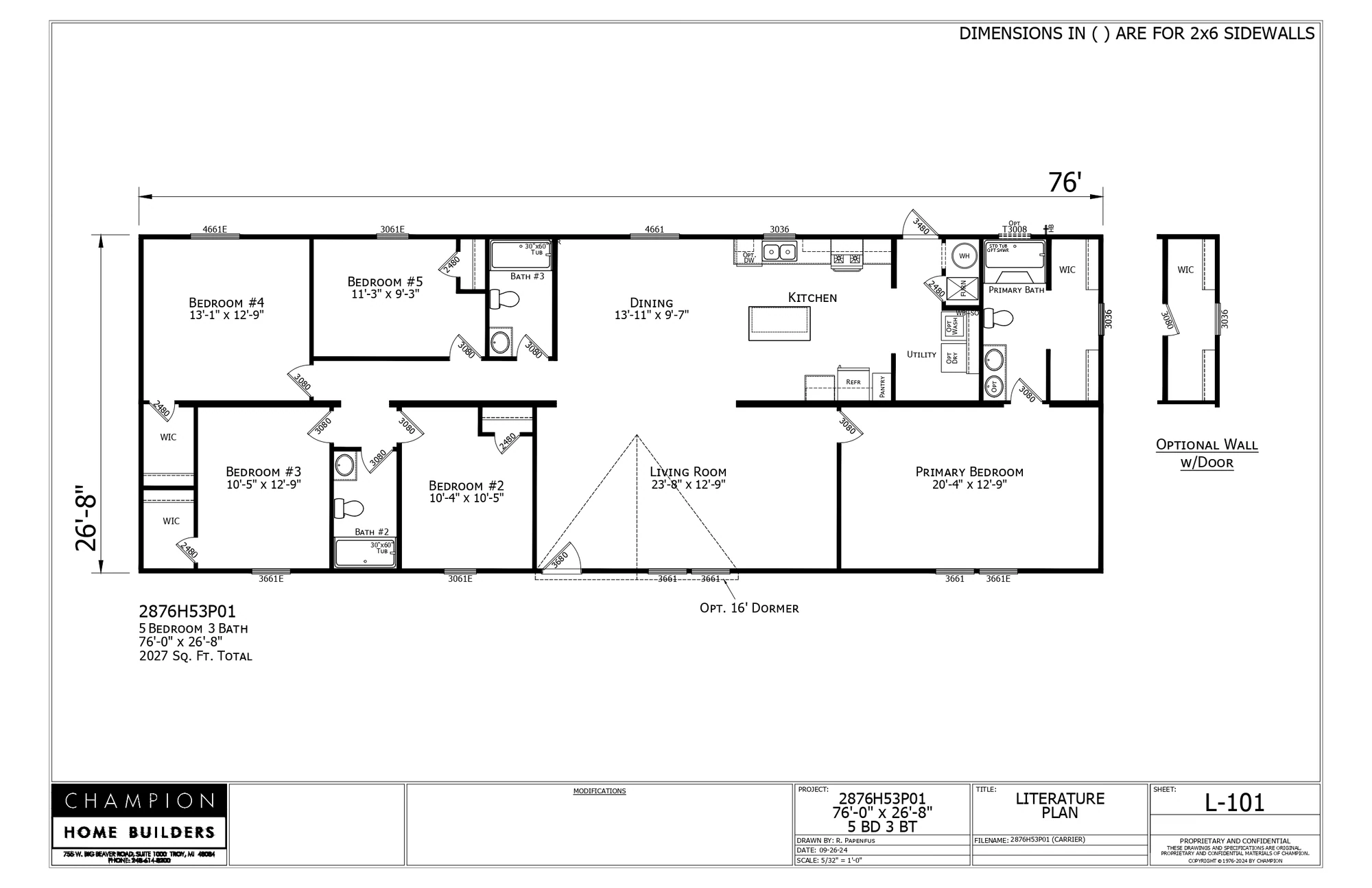 CHPR-2876H53P01 floor plan