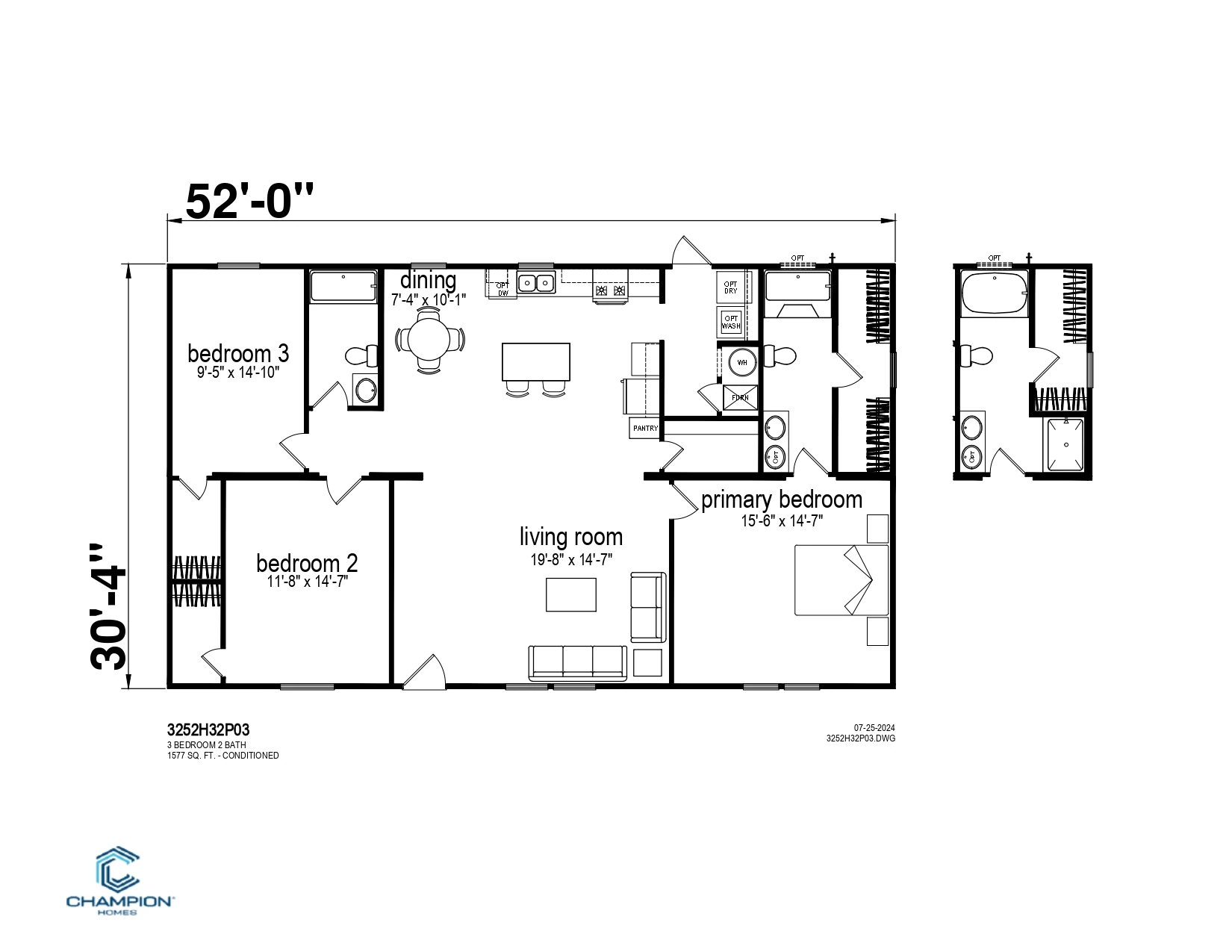 CHPR-3252H32P03 floor plan