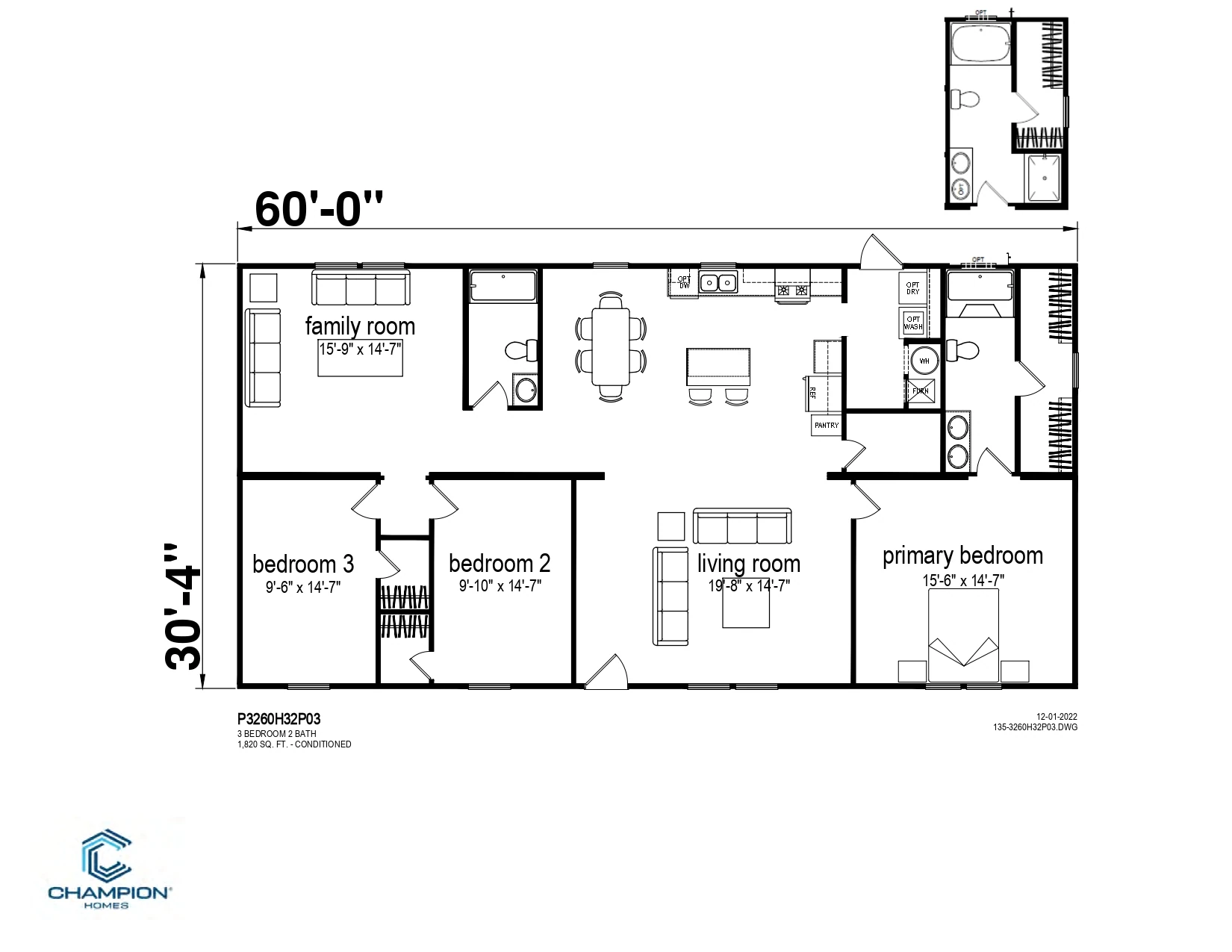 CHPR-3260H32P03 floor plan
