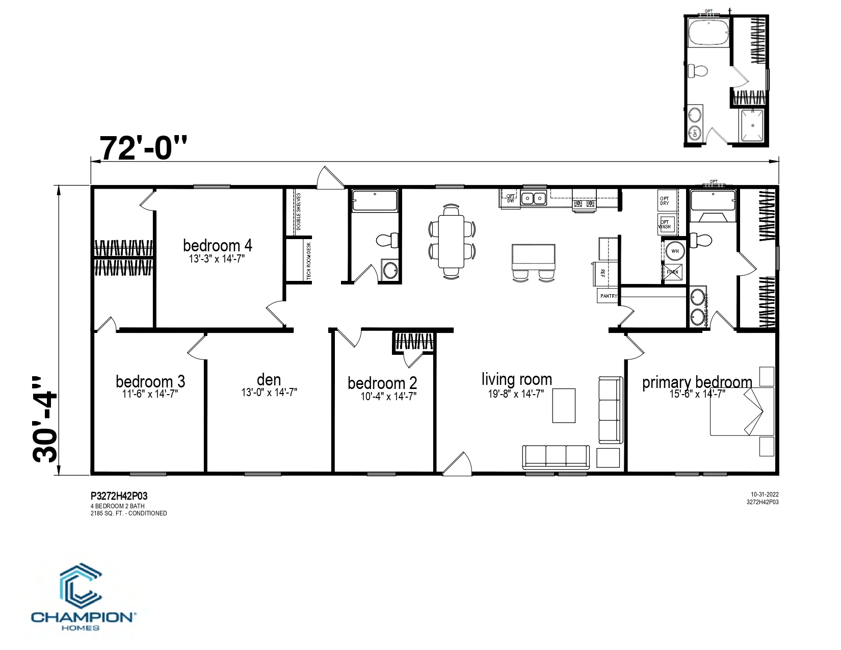 CHPR-3272H42P03 floor plan