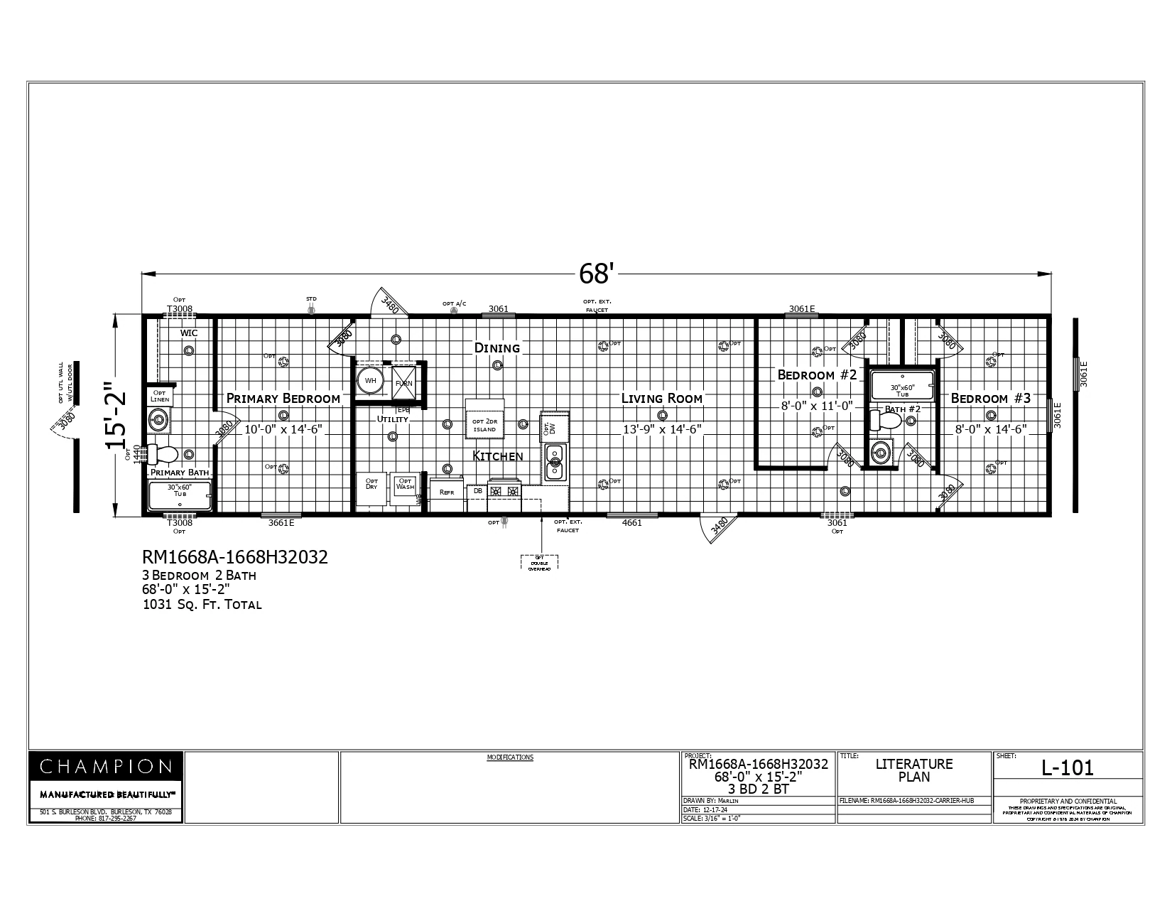 RM1668A-1668H32032 floor plan