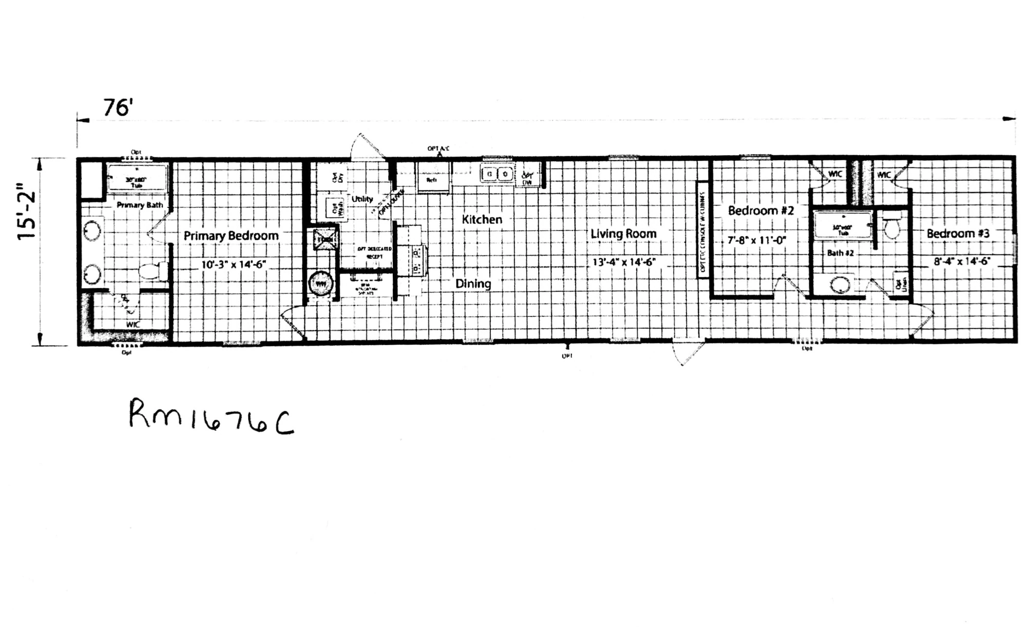 RM1676C-1676H32205 floor plan