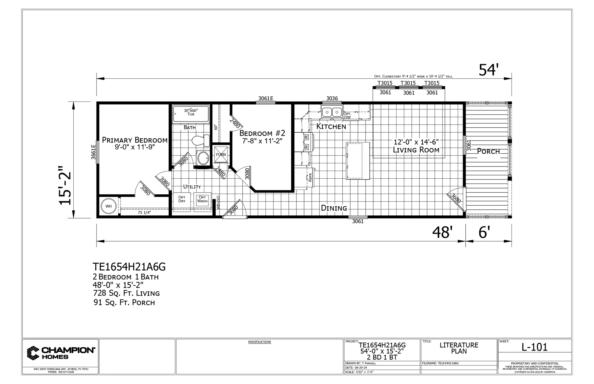 TE1654H21A6G floor plan