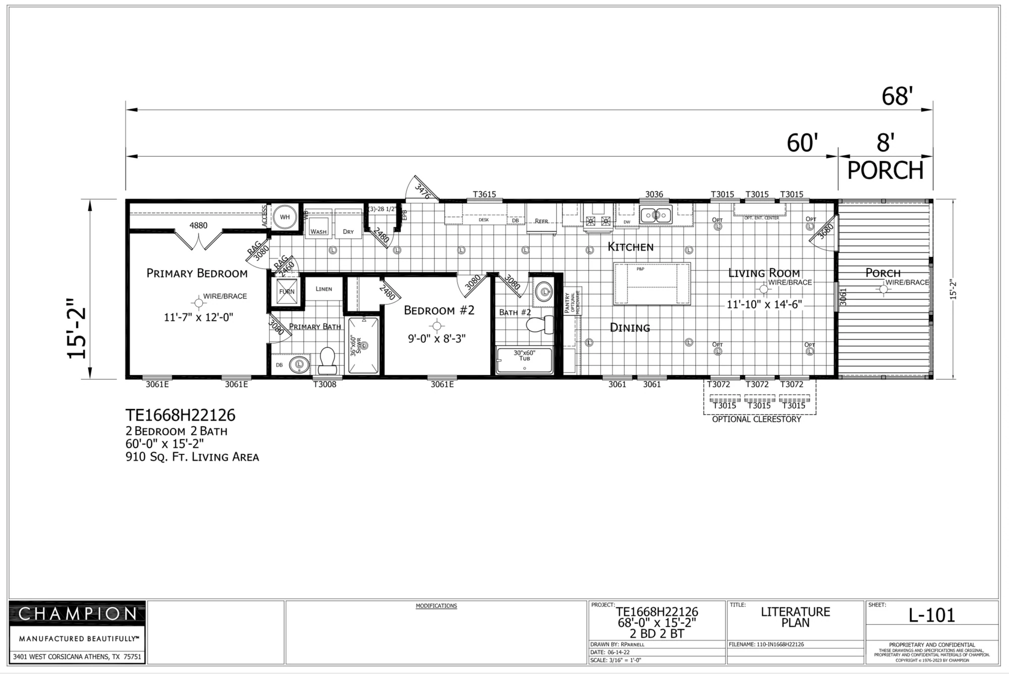 TE1668H22126 floor plan