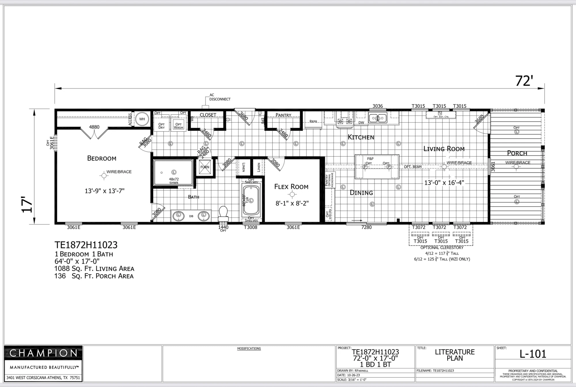 TE1872H11023 floor plan
