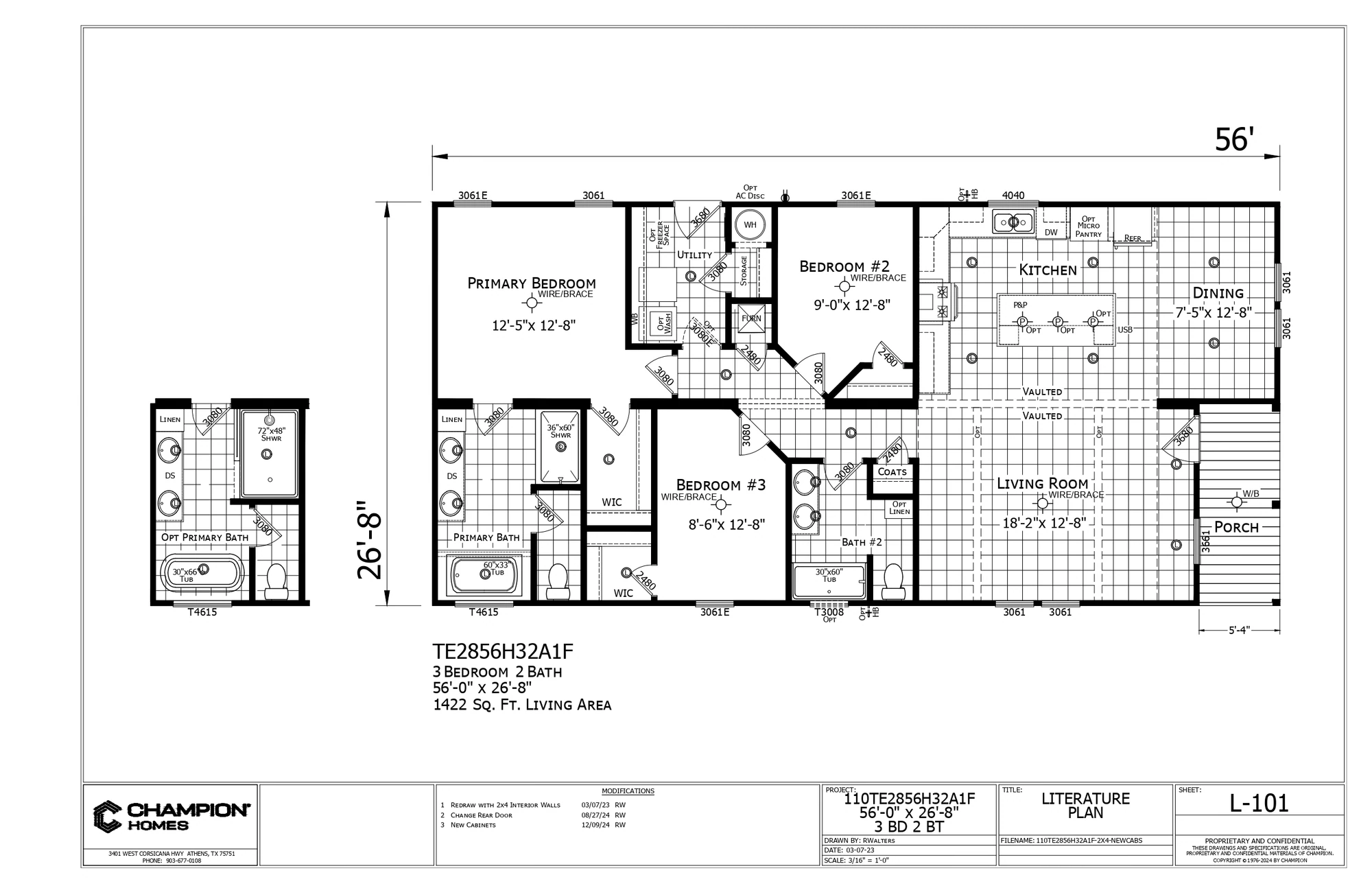 TE2856H32A1F floor plan