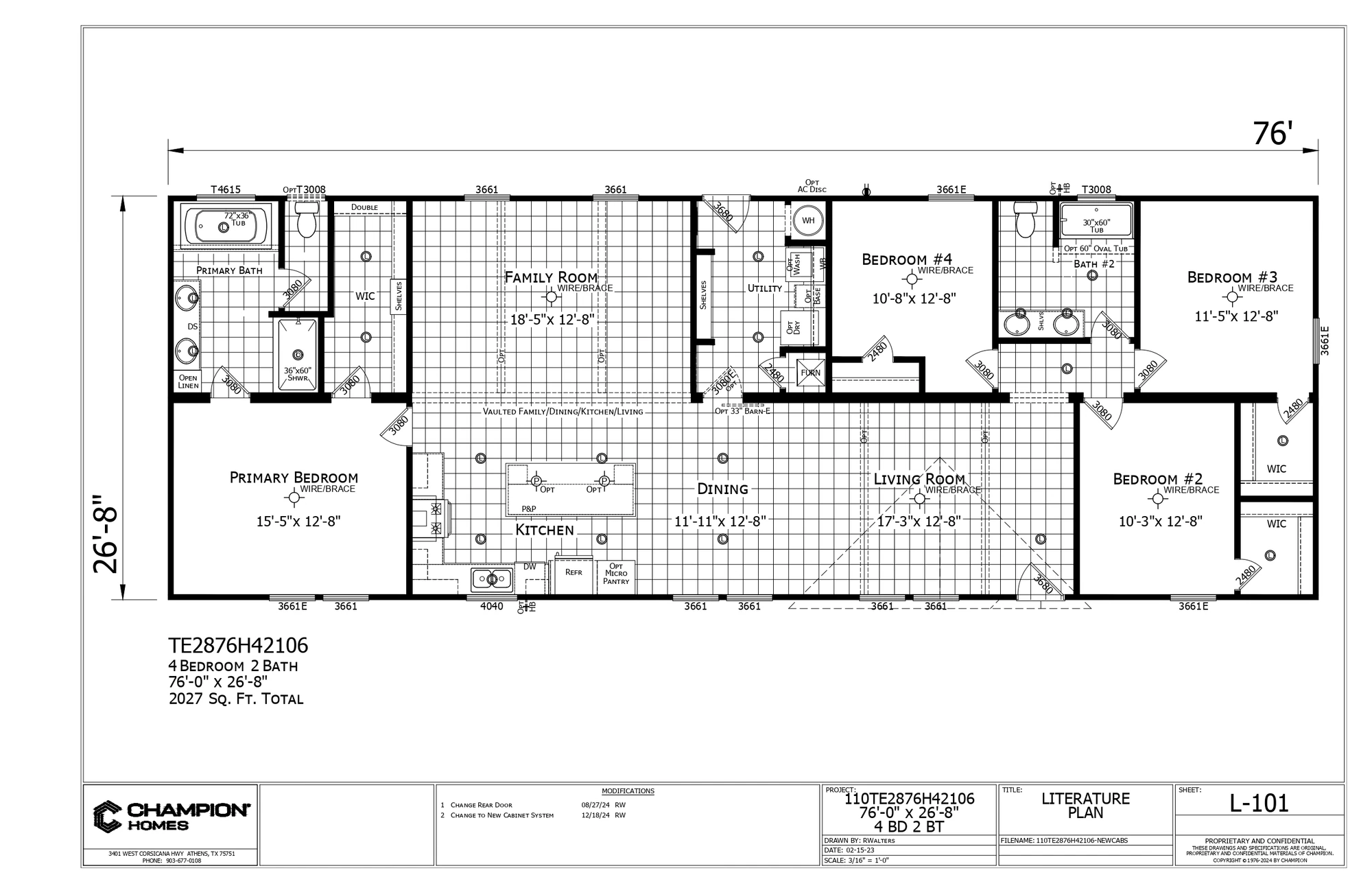 TE2876H42106 floor plan