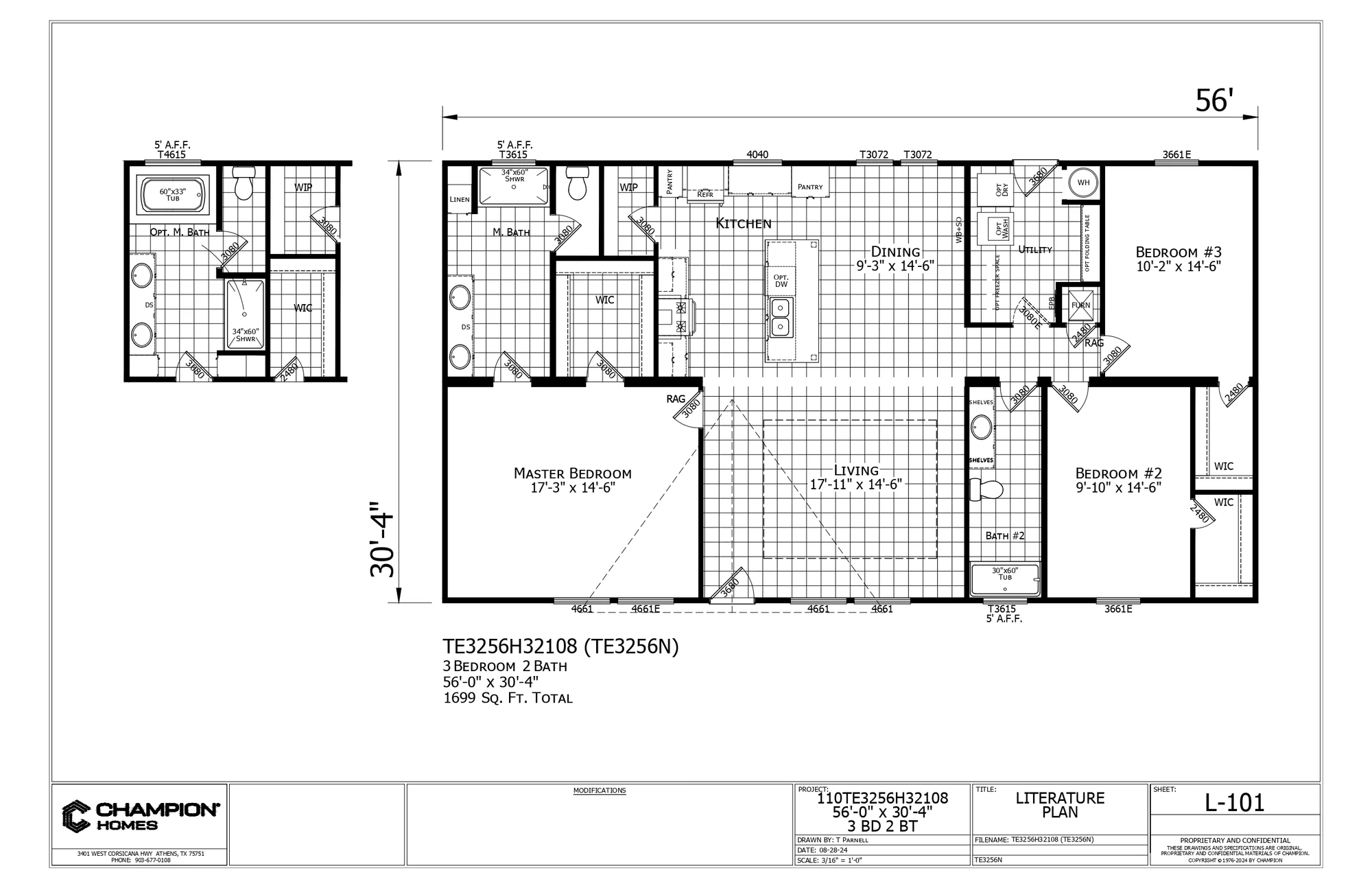 TE3256N floor plan