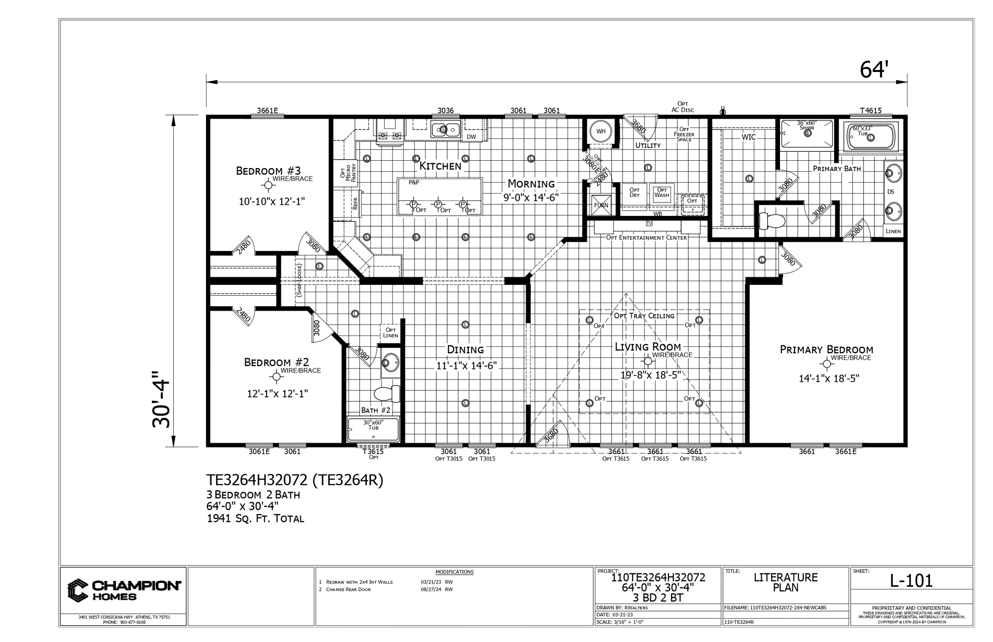 TE3264R floor plan