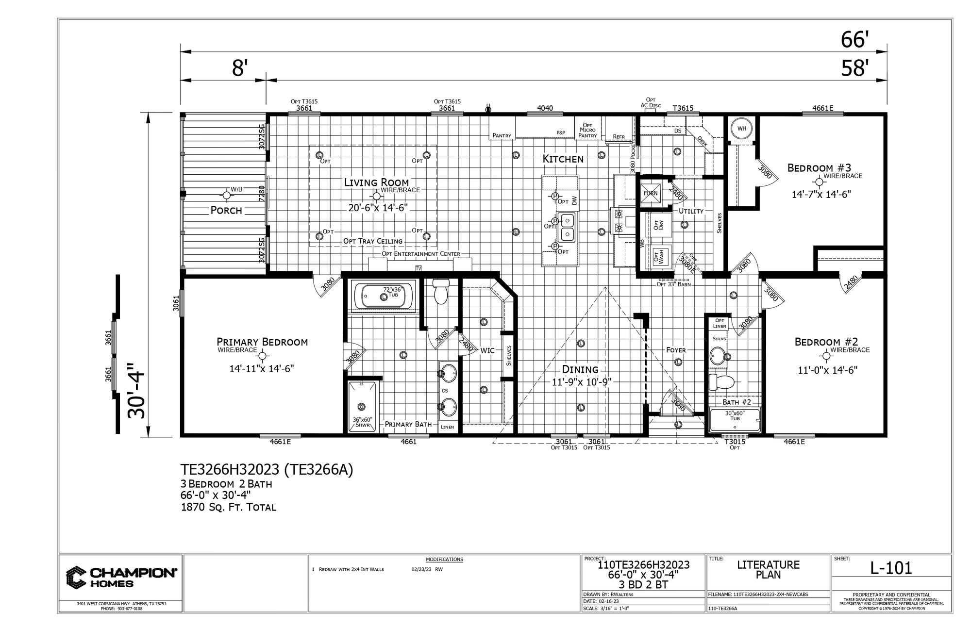 TE3266A floor plan