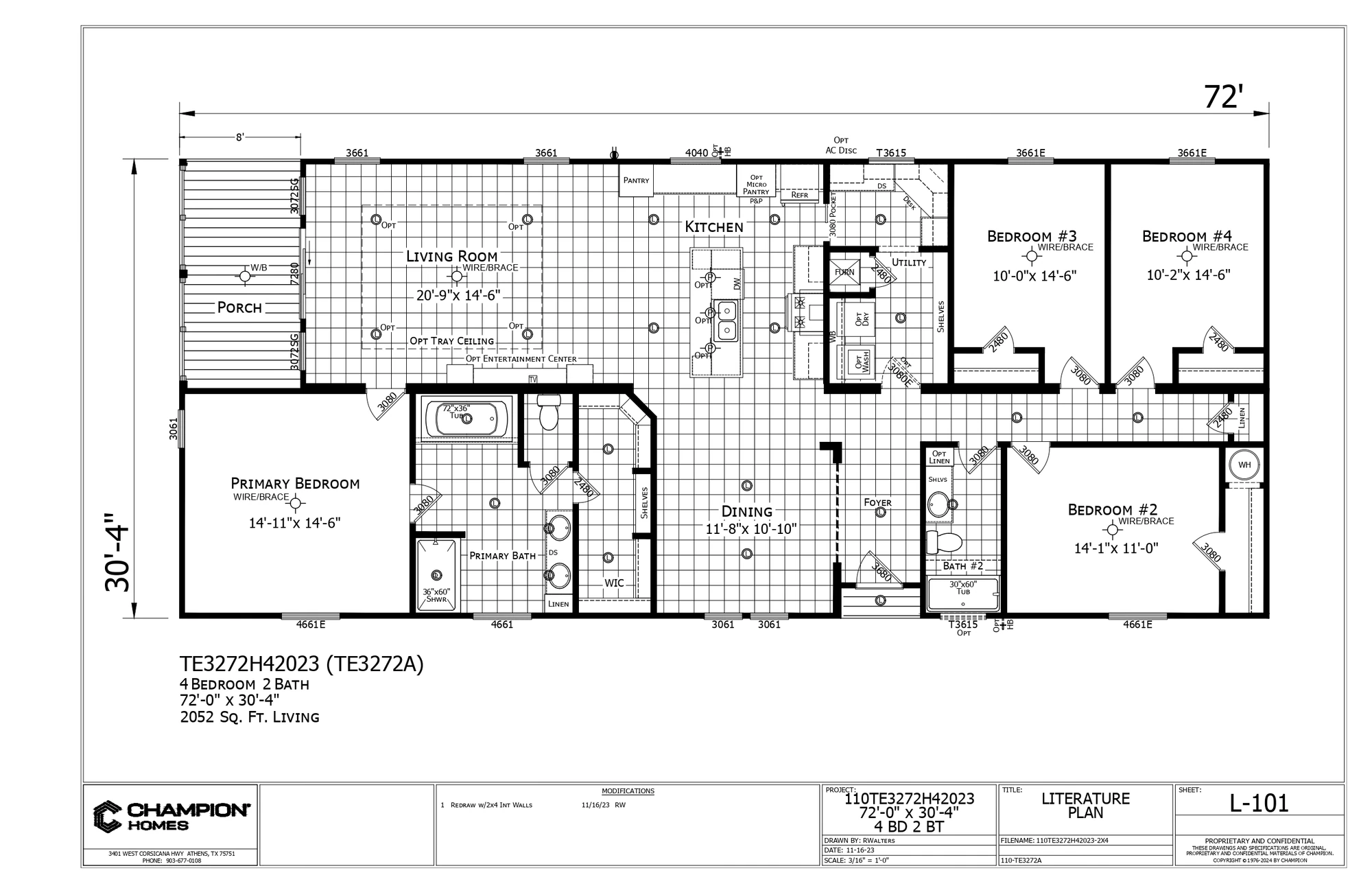 TE3272A floor plan
