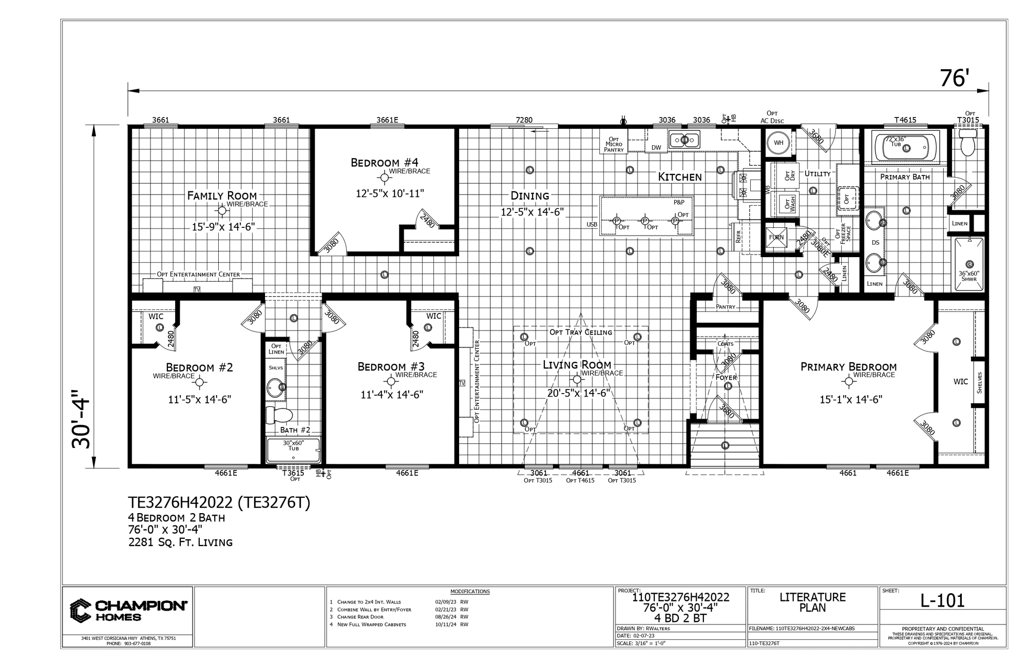 TE3276T floor plan